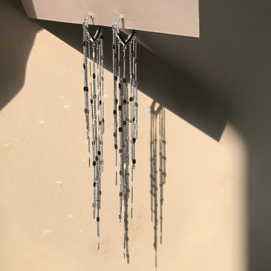 chandelier sterling silver earrings