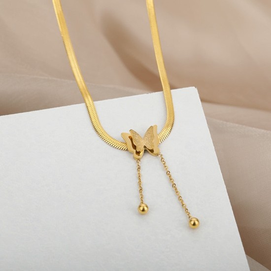 golden butterfly necklace