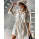 tassel and tie tunic dress