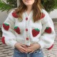 strawberry sugar knitted cardigan